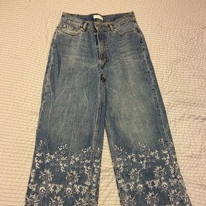 Zara high rise mom jean sz 6